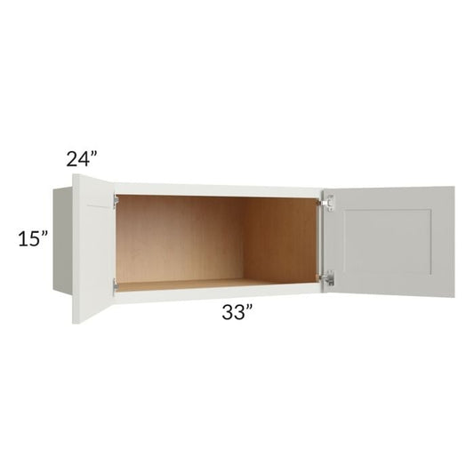 RTA Wellfleet Linen 33" x 15" x 24" Wall Cabinet