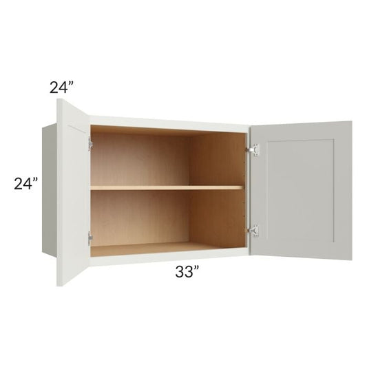 RTA Wellfleet Linen 33" x 24" x 24" Wall Cabinet
