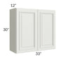 RTA Wellfleet Linen 33" x 30" Wall Cabinet