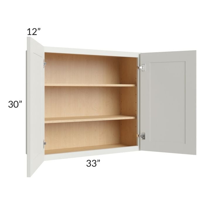 RTA Wellfleet Linen 33" x 30" Wall Cabinet