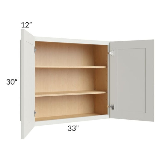 RTA Wellfleet Linen 33" x 30" Wall Cabinet