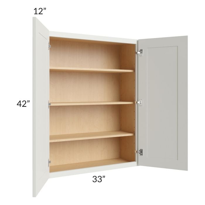 RTA Wellfleet Linen 33" x 42" Wall Cabinet