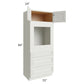 RTA Wellfleet Linen 33" x 84" Oven Cabinet