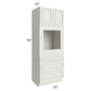 RTA Wellfleet Linen 33" x 90" Oven Cabinet