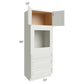 RTA Wellfleet Linen 33" x 90" Oven Cabinet