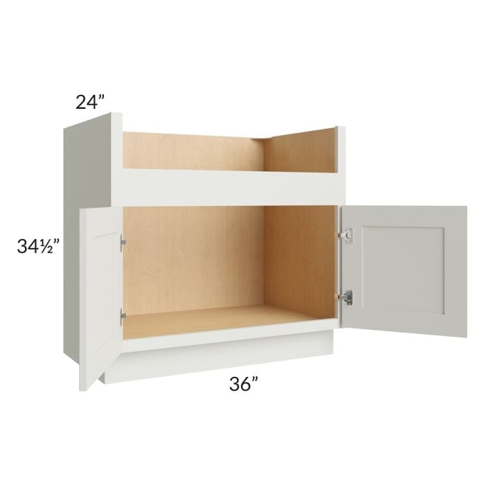 RTA Wellfleet Linen 36" Farm Sink Base Cabinet