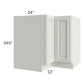 RTA Wellfleet Linen 36" Lazy Susan Base Cabinet