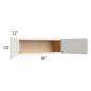 RTA Wellfleet Linen 36" x 12" Wall Cabinet