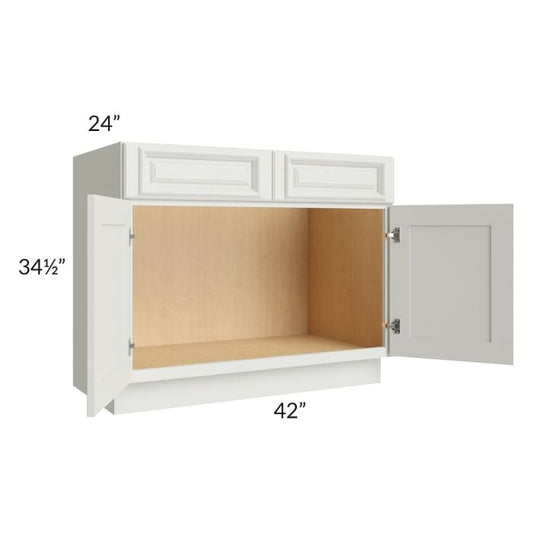 RTA Wellfleet Linen 42" Sink Base Cabinet