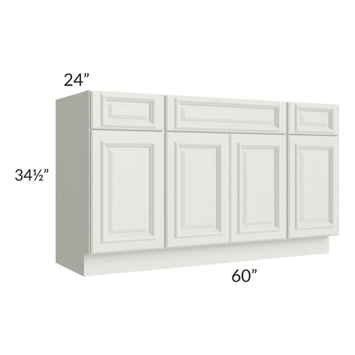 RTA Wellfleet Linen 60" Sink Base Cabinet