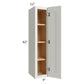 RTA Wellfleet Linen 9" x 42" Wall Cabinet