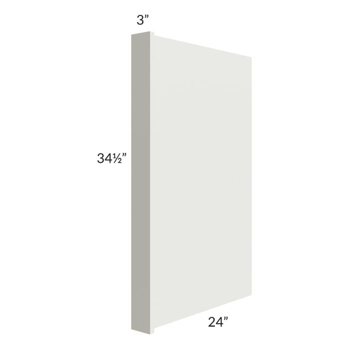 RTA Wellfleet Linen Appliance End Panel with a 3" Return