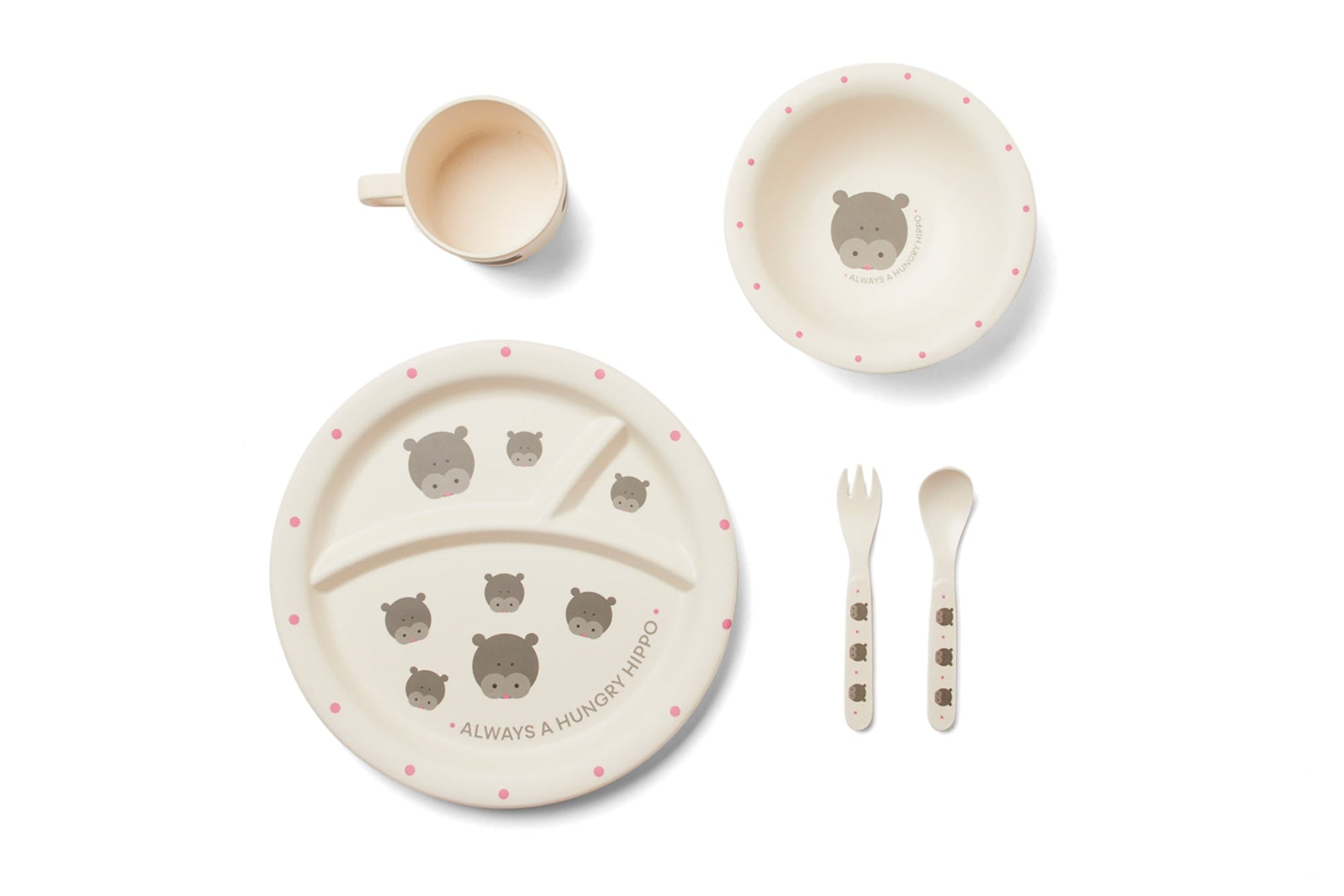 Red Rover 5 Piece Hippo Design Dinner Set - (20 Sets)