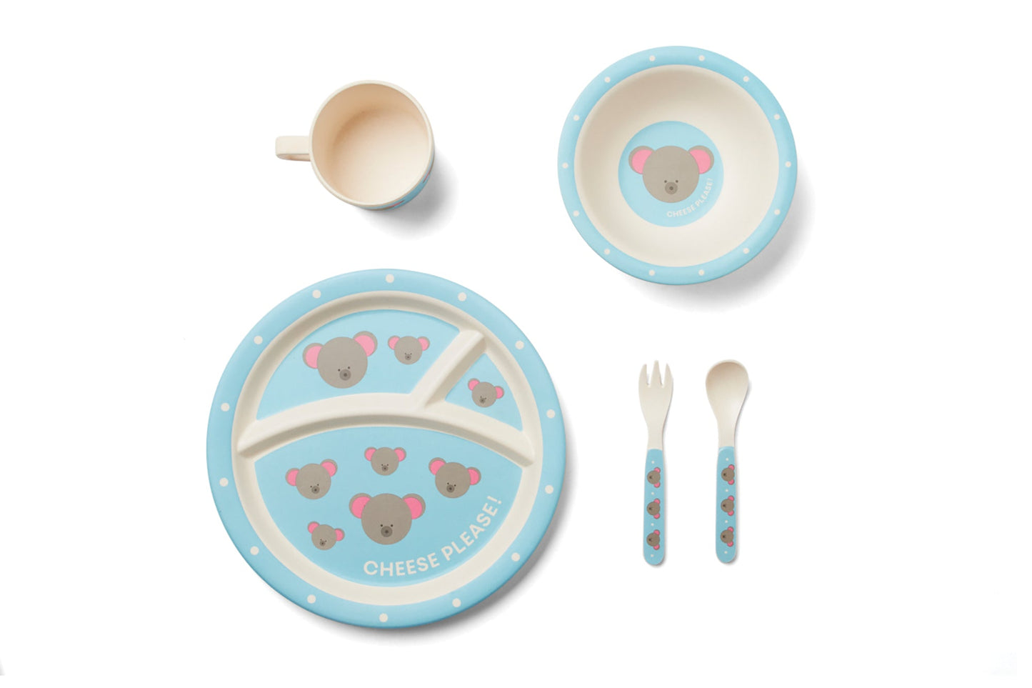 Red Rover 5 Piece Mouse Design Dinner Set - (23 Sets)