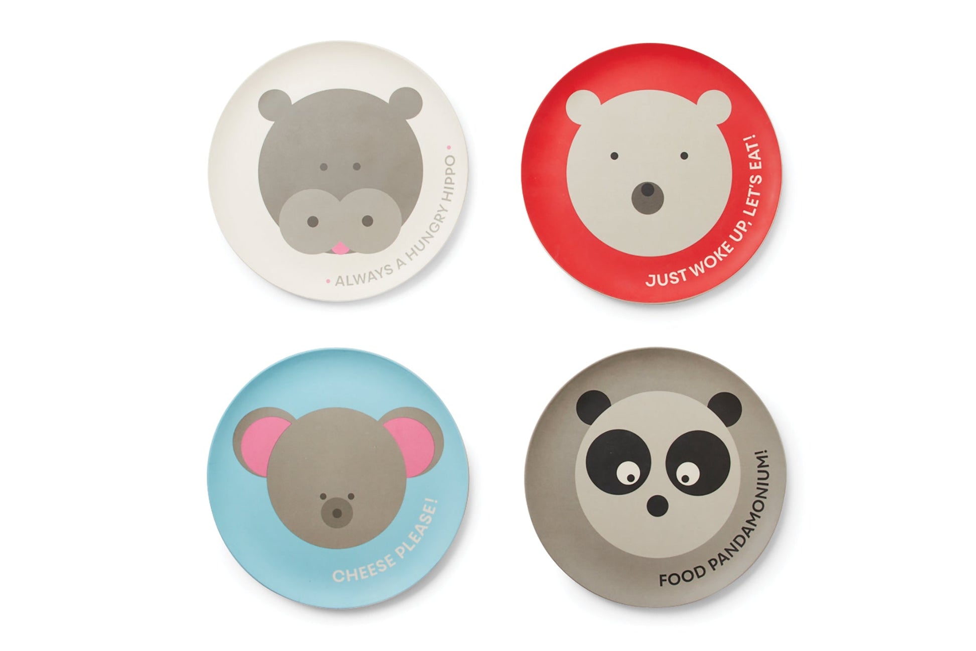 Red Rover Bamboo Anaimal Plates - Set of 4 - (20 Sets)