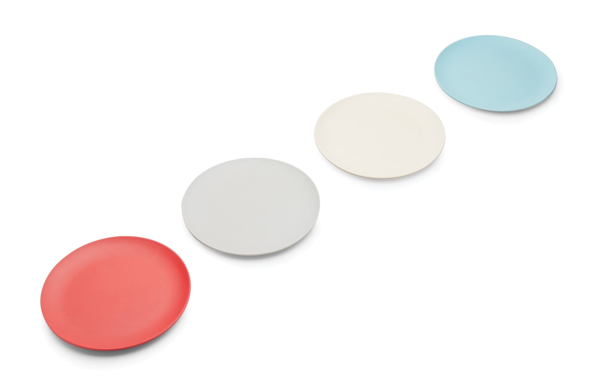 Red Rover Multicolored Bamboo Kids Plates - Set of 4 - (23 Sets)