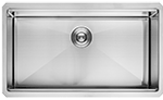 Ridge Rectangular Undermount 33" Stainless Steel Kirchen Sink by Chemcore Industries