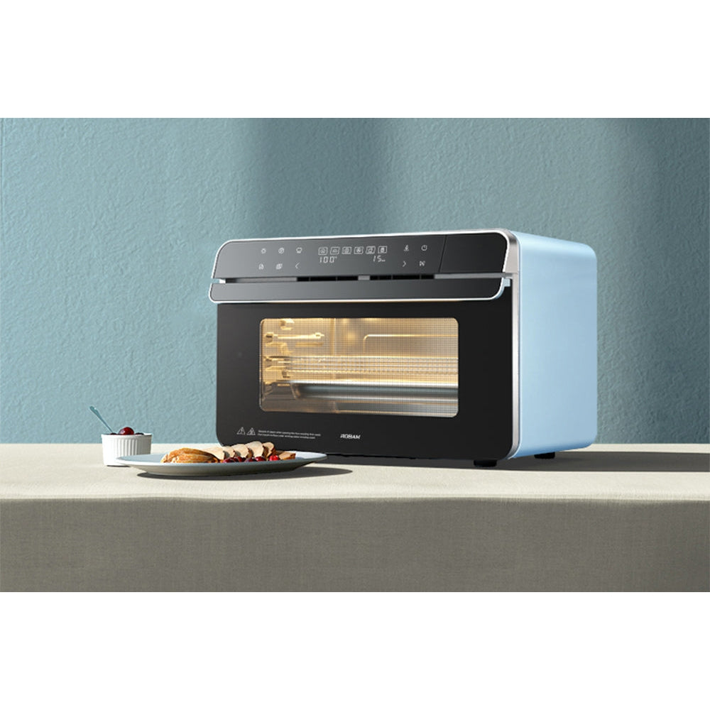 Robam R-Box 20-in-1 Mint Green Combi Steam Oven With External Water Tank and LED Display