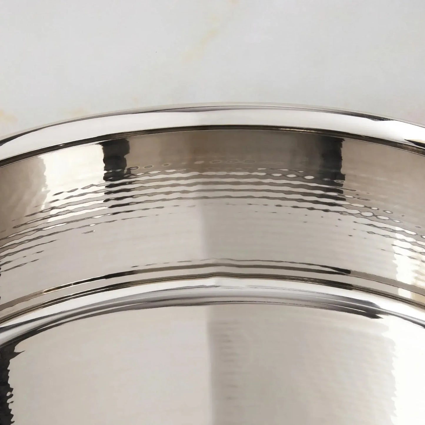 Ruffoni Symphoria Prima 10" 5-Quart Hammered Clad Stainless Steel Braiser With Riveted Stainless Steel Lid and Handle Inlaid With Signature Copper Coin