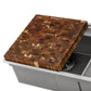 Ruvati 16" x 17" Brown Large Cutting Board Kitchen Sink