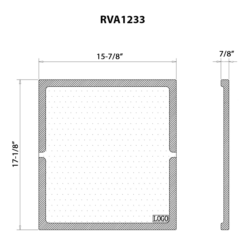 Ruvati 16" x 17" Solid Wood Dual Tier Replacement Cutting Board Sink Cover For Workstation Sink