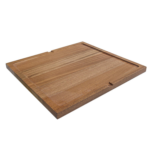Ruvati 16" x 17" Solid Wood Dual Tier Replacement Cutting Board Sink Cover For Workstation Sink