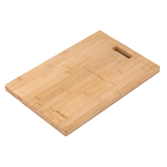 Ruvati 17" x 11" Bamboo Replacement Cutting Board For Workstation Sink