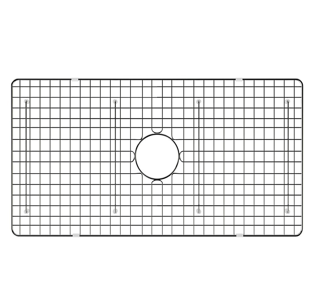 Ruvati 27" Stainless Steel Bottom Rinse Grid Replacement for RVL2100WH Fireclay Kitchen Sink