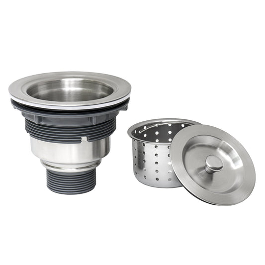 Ruvati 4" Stainless Steel Kitchen Sink Basket Strainer