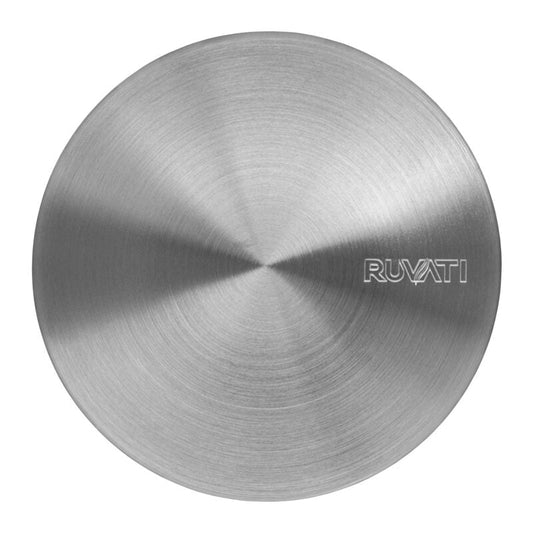 Ruvati 5" Brushed Stainless Steel Drain Cover for Kitchen Sink and Garbage Disposal