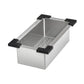 Ruvati Dual Tier 57” x 19" Undermount Stainless Steel Single Bowl Workstation Kitchen Sink With Bottom Rinse Grid and Drain Assembly