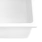 Ruvati Fiamma 24" x 18" White Single Bowl Fireclay Dual Mount Kitchen Sink