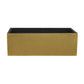 Ruvati Fiamma 30" x 18" Matte Black and Brushed Gold Single Bowl Fireclay Modern Farmhouse Apron-Front Kitchen Sink