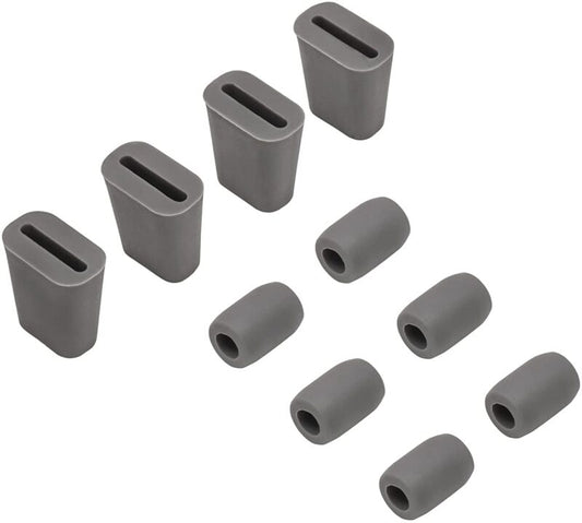 Ruvati Gray Silicone Rinse Grid Bumpers for Kitchen Sink