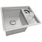 Ruvati Ibiza 22" Stainless Steel Workstation Sink With Glass Rinser and Washer