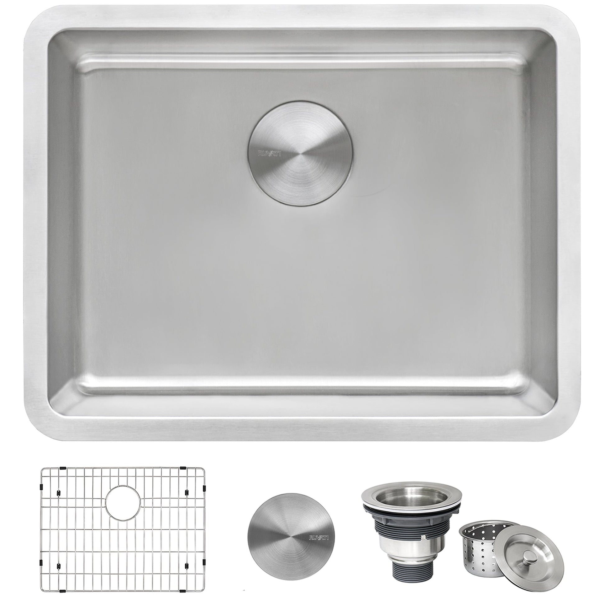 Ruvati Modena 21" x 18" Stainless Steel Single Bowl Undermount Kitchen Sink