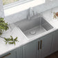 Ruvati Modena 23" x 20" Stainless Steel Single Bowl Drop-in Topmount Kitchen Sink