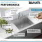 Ruvati Modena 25" x 22" Stainless Steel Single Bowl Drop-in Topmount Kitchen Sink