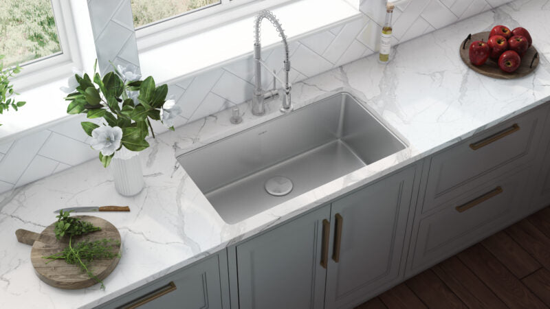 Ruvati Modena 31" x 18" Stainless Steel Single Bowl Undermount Kitchen Sink