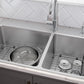 Ruvati Modena 33" x 22" Stainless Steel 70/30 Double Bowl Drop-in Topmount Kitchen Sink