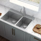 Ruvati Modena 33" x 22" Stainless Steel 70/30 Double Bowl Drop-in Topmount Kitchen Sink