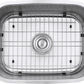 Ruvati Parmi 23" x 18" Stainless Steel Single Bowl Undermount Bar Sink