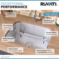 Ruvati Parmi 23" x 18" Stainless Steel Single Bowl Undermount Bar Sink