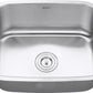 Ruvati Parmi 23" x 18" Stainless Steel Single Bowl Undermount Bar Sink