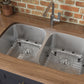 Ruvati Parmi 29" x 19" Stainless Steel Double Bowl Undermount Kitchen Sink