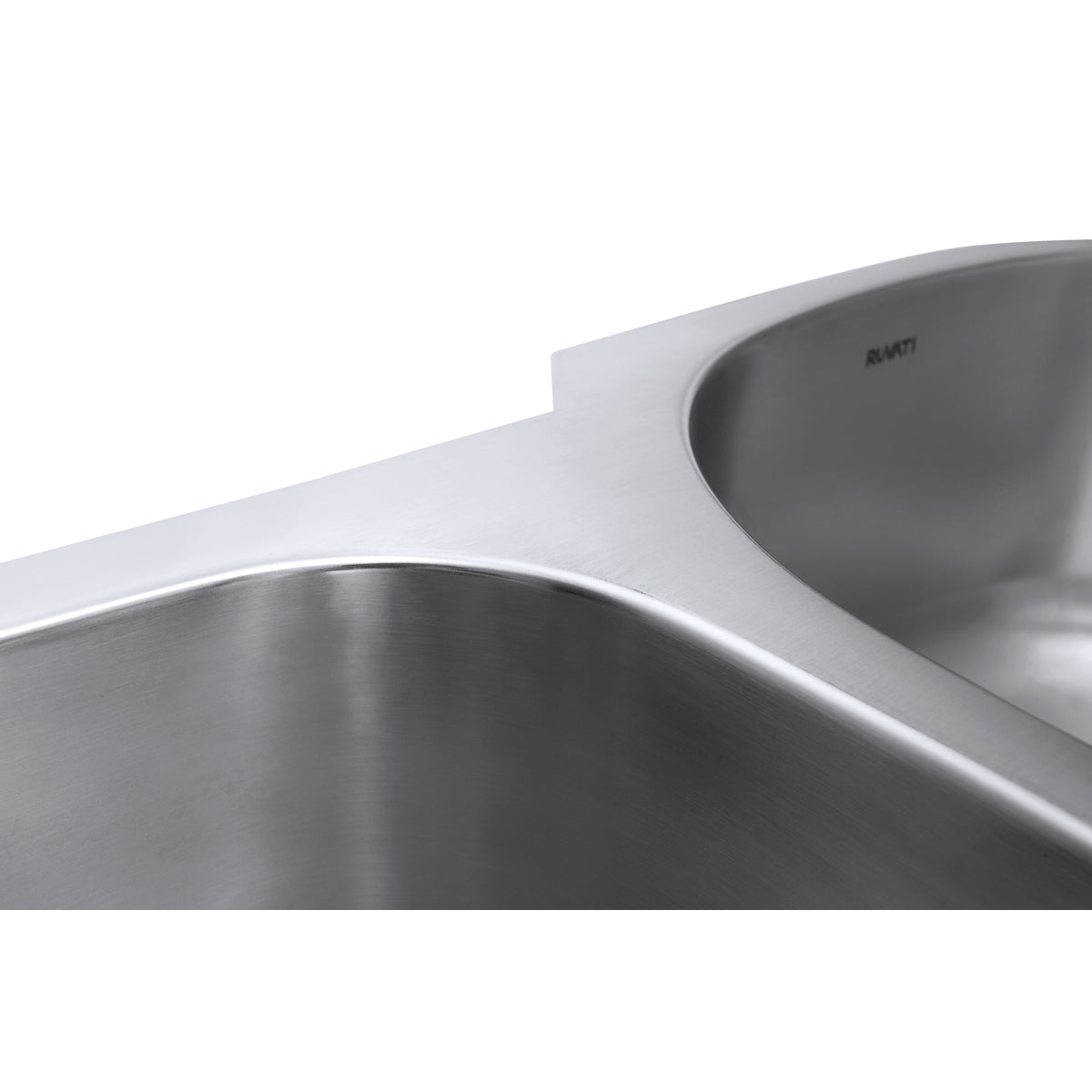 Ruvati Parmi 30" x 21" Stainless Steel 40/60 Double Bowl Undermount Kitchen Sink