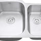 Ruvati Parmi 30" x 21" Stainless Steel 60/40 Double Bowl Undermount Kitchen Sink