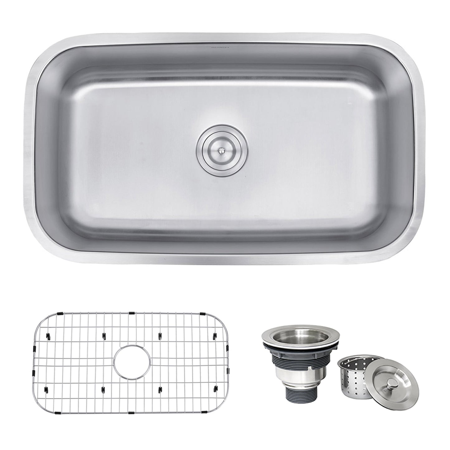 Ruvati Parmi 31" x 18" Stainless Steel Single Bowl Undermount Kitchen Sink