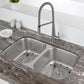 Ruvati Parmi 32" x 18" Stainless Steel Double Bowl Undermount Kitchen Sink