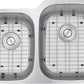 Ruvati Parmi 32" x 21" Stainless Steel 40/60 Double Bowl Undermount Kitchen Sink